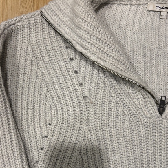 Madewell Light Gray Cowl Neck Sweater - Picture 4 of 5
